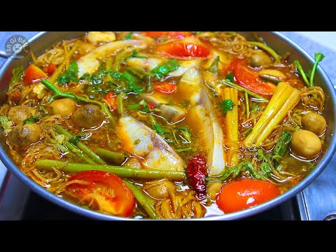 Video Nấu Lẩu Cá Bớp Chua Cay Thơm Phức Chuẩn Vị Thái | MÓn... - youtube