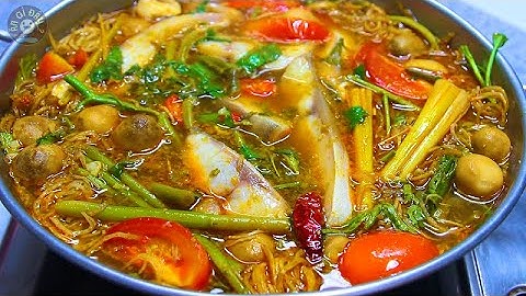 Nấu Lẩu Cá Bớp Chua Cay Thơm Phức Chuẩn Vị Thái | MÓn Ngon Đãi Khách