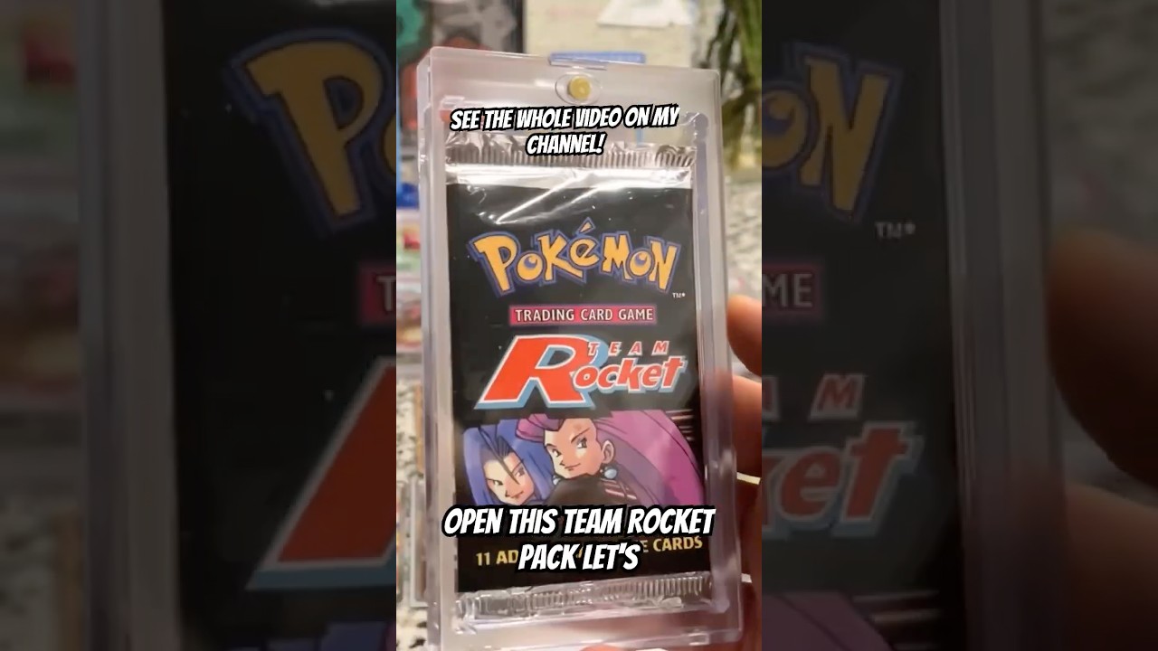 Opening a Pokemon Team Rocket booster pack in 2024!