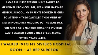 My Parents Chose My Sister's Wedding Over My Graduation from Harvard Medical School. They Said 'She