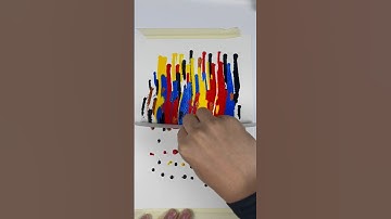 Mẹo Vẽ tranh trừu tượng siêu đơn giản #drawing #vetranh #painting