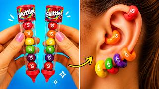 CLASSROOM CANDY TRICKS! 🍬 Smart & Fun Food Hacks by 123 GO!