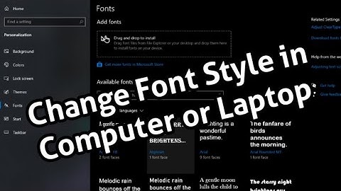 How To Change Font Style in Window 7, 8, 10, 11 in 2023 || How to change the Windows system font