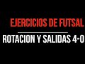 EJERCICIOS DE FUTSAL: Rotacion y salidas 4-0