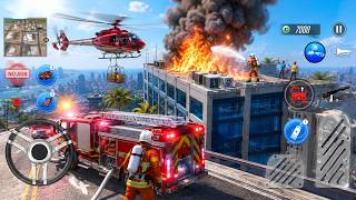 🚁🚒 Fire Helicopter & Fire Truck Rush to Save Lives! 🔥 | Firefighter Simulator Android screenshot 4