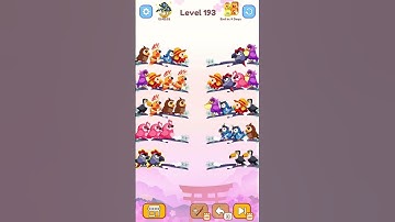 Bird Color Sort Puzzle Game Level 193 #shorts #birdgame #ytshorts #game #birds