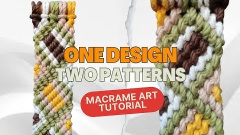 Macrame Design Tutorial | Macrame Bracelet Design | Macrame Accessories Design | DIY Macrame Pattern