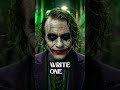 Joker Speech on the One More Rule That Builds Unbreakable Discipline