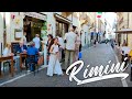 LIGHT RIMINI. Italy - 4k Walking Tour around the City - Travel Guide. trends, moda #Italy