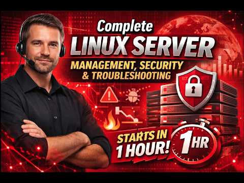 Complete Linux Server Management, Security & Troubleshooting Starts in 1 Hour
