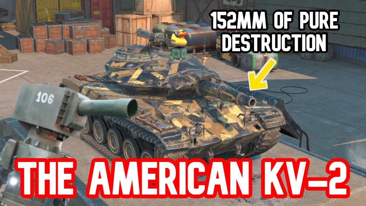 Playing the American KV-2! - WoT Blitz - ft. T-49 Enjoyer