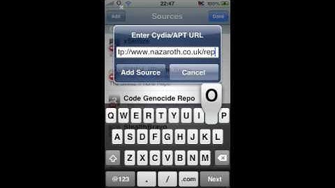 Adding My Cydia Source