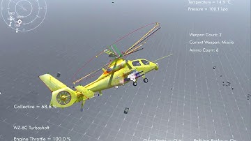 Silantro Unity3D Helicopter Simulator: Harbin WZ-19 Flight Test