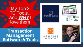 My Top 3 Picks for TC Software - OTC, AFrame and Spreadsheets