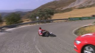 Chris Froome crashes - Stage 12 - La Vuelta 2017