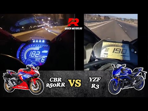Honda CBR250RR 🆚️ Yamaha YZF R3 | Stock Top Speed & Acceleration🔥🔥