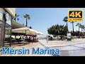 Mersin marina walking tour  virtual walk in turkey  4k 60fps