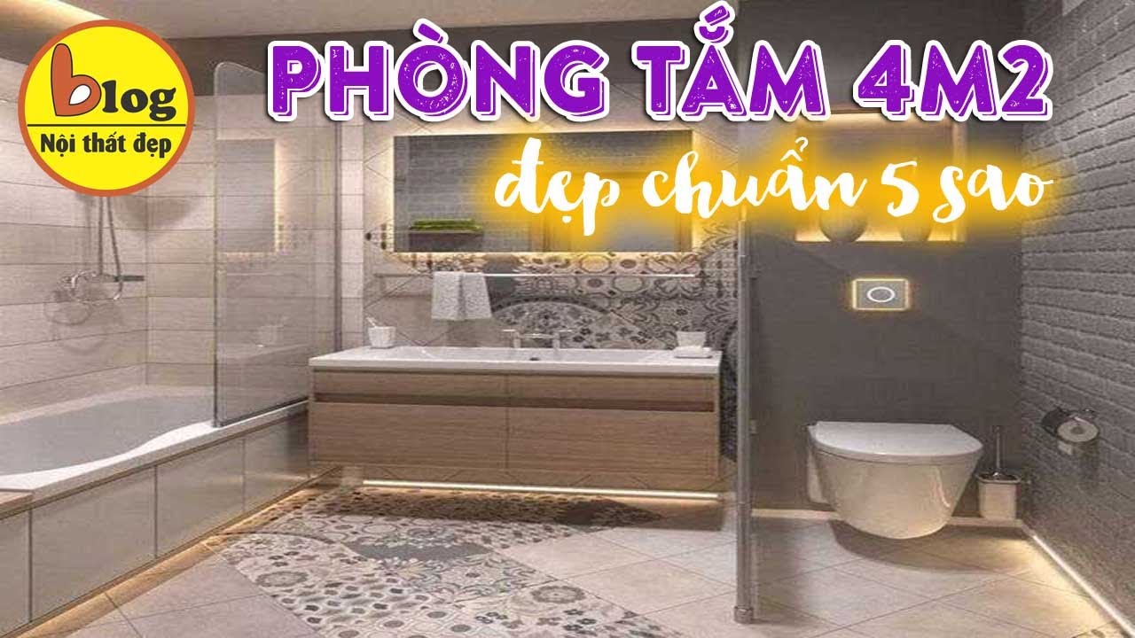 Phòng tắm 4m2 - kinh nghiệm và ý tường để có thiết kế đẹp - YouTube