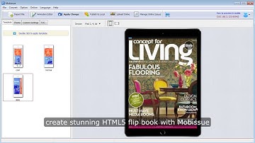 Mobissue –Flip Book Maker to Make Interactive HTML5 FlipBook