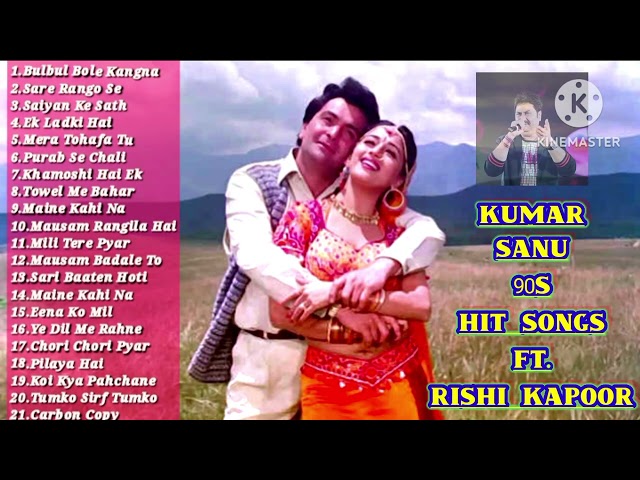 Rishi Kapoor Part 3 Hit Songs| Kumar Sanu |Rishi Kapoor|Romantic Song|Kumar Sanu Songs| #90s #love| class=