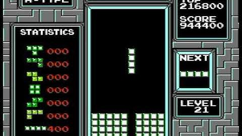 All Long Bars NES Tetris 1,885,200 Score