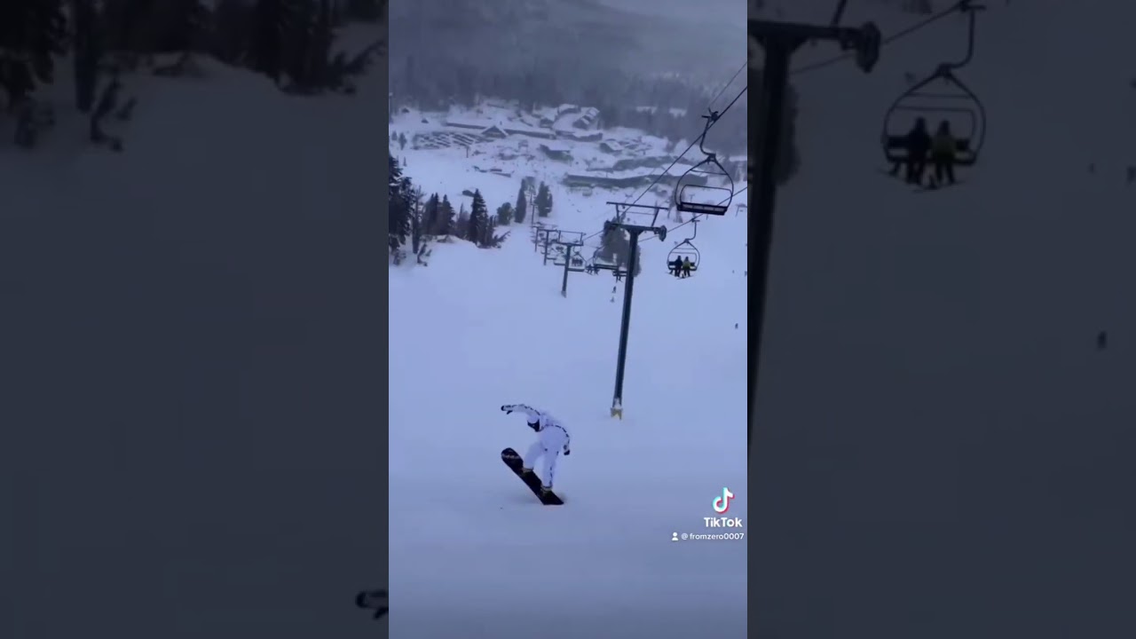 WATCH: Snowboarder Does an Insane Trick |#crazy #snowboarding #skiing #fyp #fypシ #shorts #short