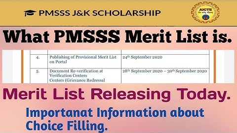 PMSSS 2020/What Is Merit List/Merit List Releasing Today/Know Your Rank In Merit List/South Boy.