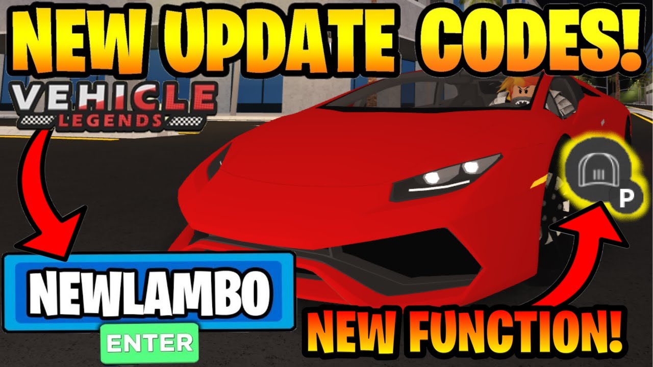 Vehicle Legends New Update September 2020 All New Update Codes Vehicle Legends Codes New Update Youtube - roblox vehicle legends codes 2020 september