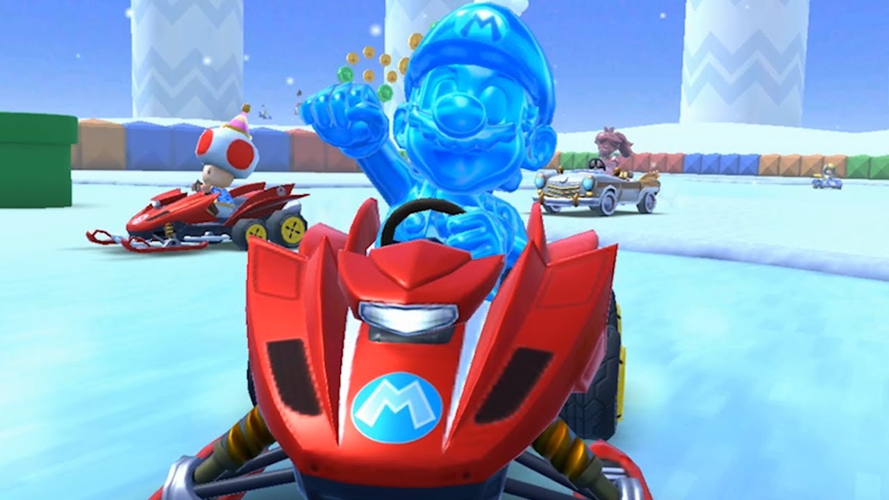 Mario Kart Tour - Pink Gold Peach Cup (Snow Tour!)