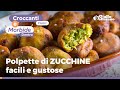 POLPETTE di ZUCCHINE: irresistibili, dorate e croccanti! PRONTE in pochissimo tempo❗😍