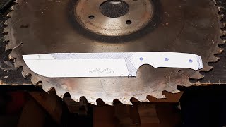Cómo Hacer un Cuchillo con una Sierra Circular. Making a Knife from a Circular Saw Blade Bushcraf