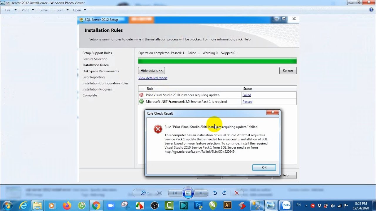 Hướng dẫn download, cài đặt và khắc phục lỗi khi cài đặt SQL Server Express 2012