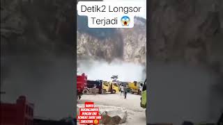 Detik2 Longsor Terjadiviral viralshort  news new longsor cctv wow musibah 