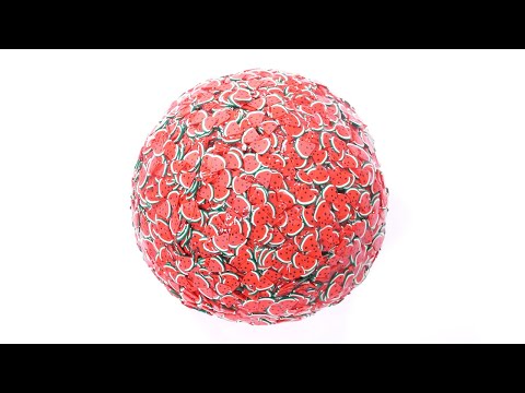 【ASMR】スイカのフルーツチップスライム【音フェチ】WATERMELON SLIME【SlimeTube】