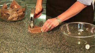 Breaking Up Chocolate With A Hammer