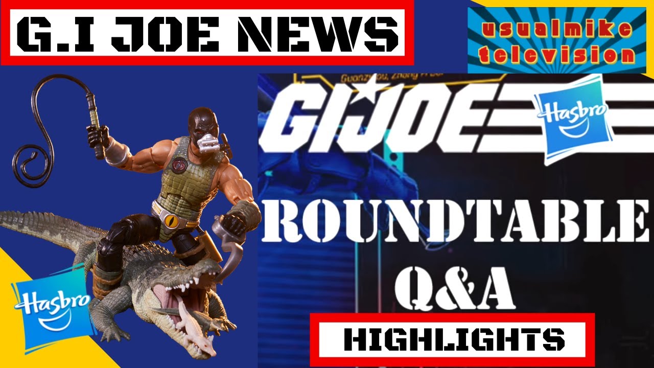 G.I JOE ACTION FIGURE NEWS Q&A DISCUSSION ABOUT THE FUTURE PLUS CROC MASTER REVIEW!!