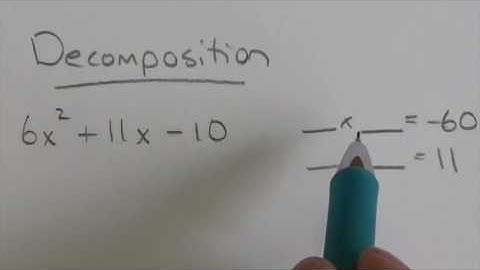 Trinomial Factoring by Decomposition