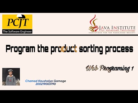 Program the product sorting process | WP 01 | 21