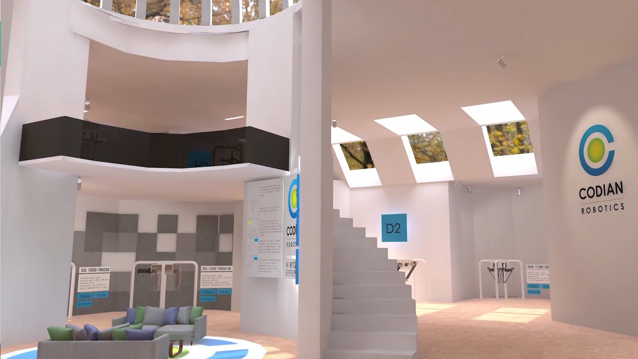 VR and Pc showroom with multiple interactive machines - Codian Robotics
