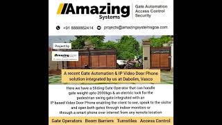 Gate Automation - Remote Video Door Phone Operated Automatic Gate