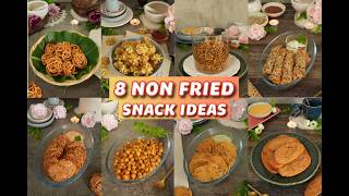 8 Types of Baked and Healthy Snack ideas|No Gluten | Less or No Oil Savoury Snacks | Non Fried Snack