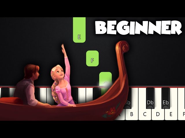 I See The Light - Tangled | BEGINNER PIANO TUTORIAL + SHEET MUSIC by Betacustic class=
