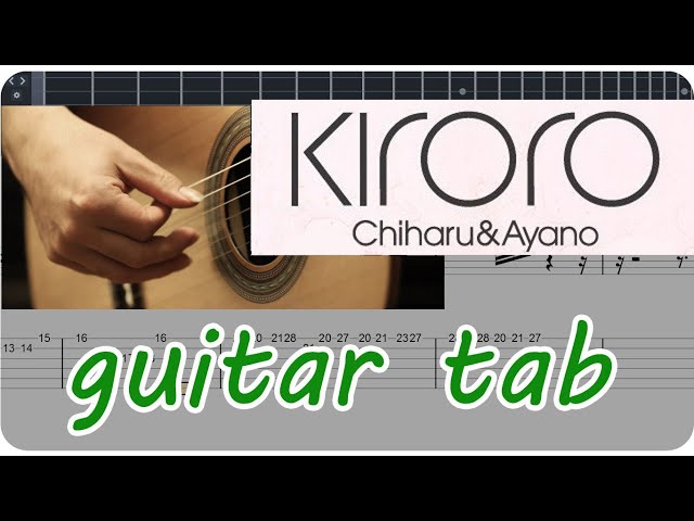 Kiroro - Mirai  E Fingerstyle Guitar Tutorial class=