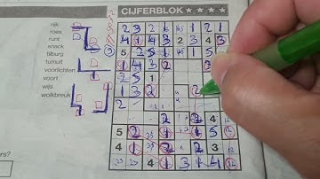 (#9072) Sunday. Tectonic01 Sudoku puzzle. Bonus Extra edition. 08-11-2024 Extra part 4 of 4