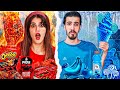 چالش ۲۴ ساعت خوردن غذای یک رنگ FOOD CHALLENGE 