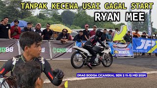 Ryan Mee Tampak Kecewa Gagal Start Drag Bodisa Cicangkal Bogor 2024