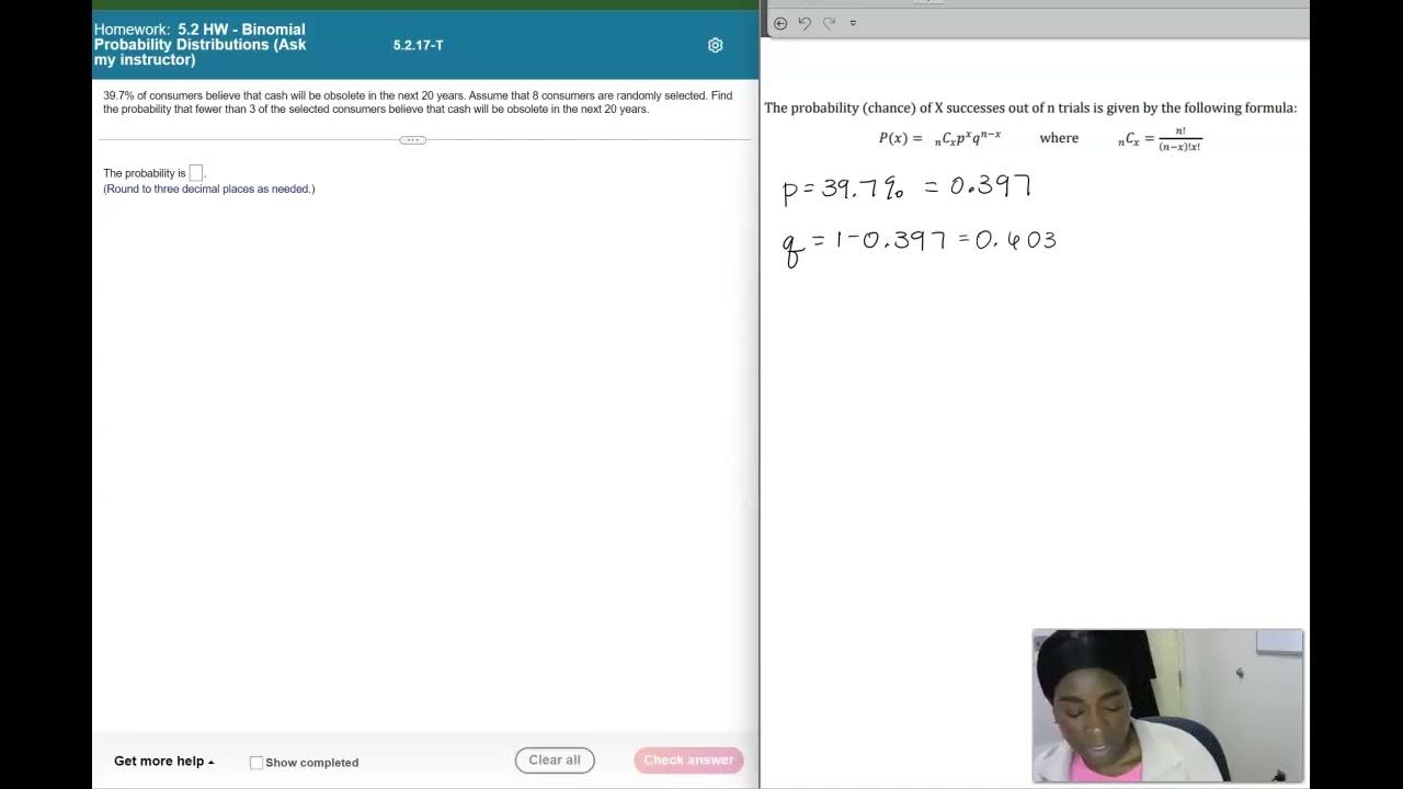 Binomial probabilities in statcrunch youtube