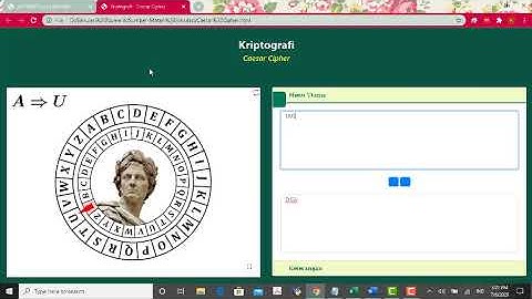 Proses Enkripsi dan Dekripsi Caesar Cipher