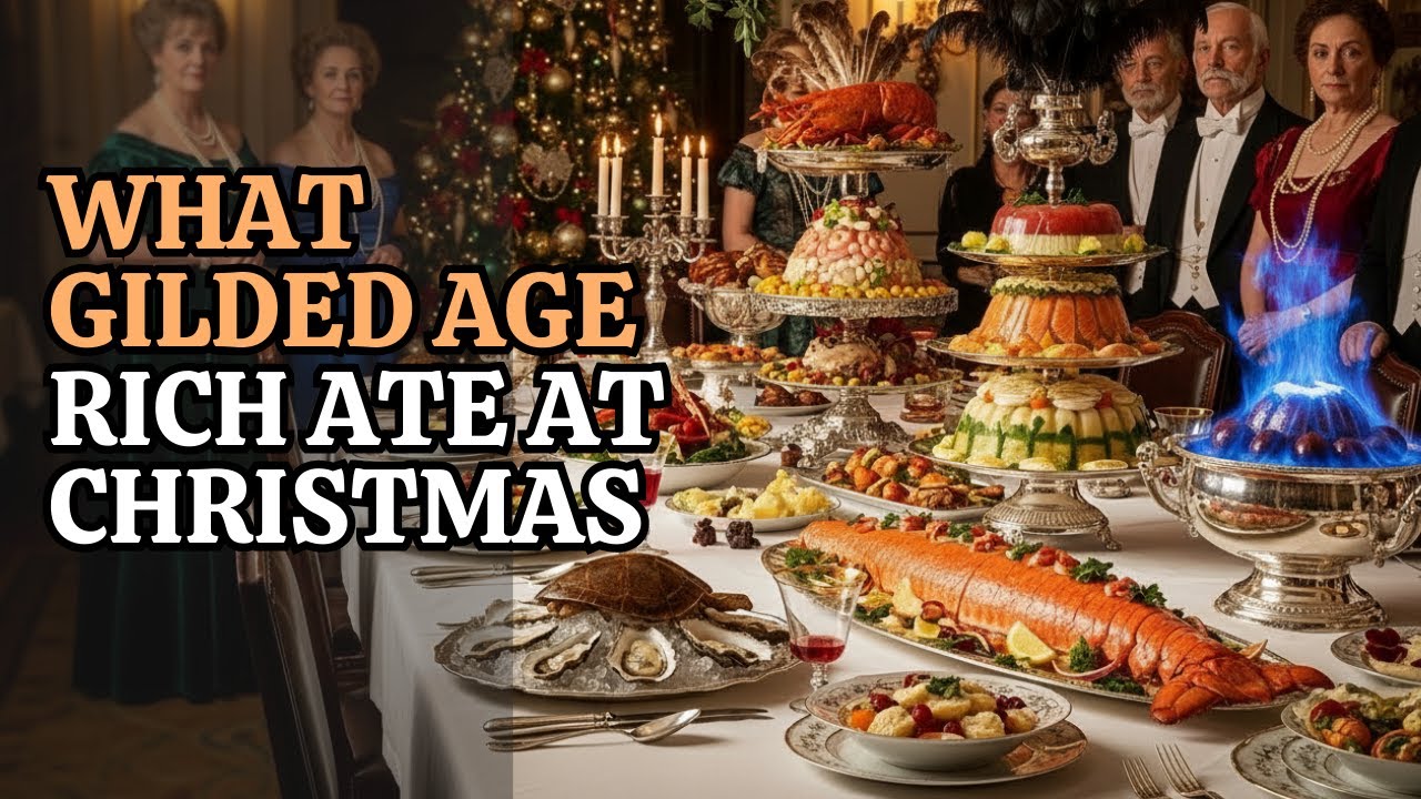 GILDED AGE CHRISTMAS FOOD - WHAT THE RICH ATE AT CHRISTMAS ?✨: BORING HISTORY FOR SLEEP