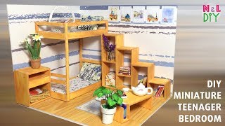 DIY Miniature Dollhouse: Bedroom for Teenager